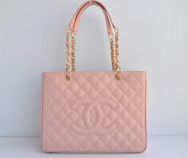 AAA Cheap Chanel Classic CC Shopping Bag A20995 Pink Golden On Sale